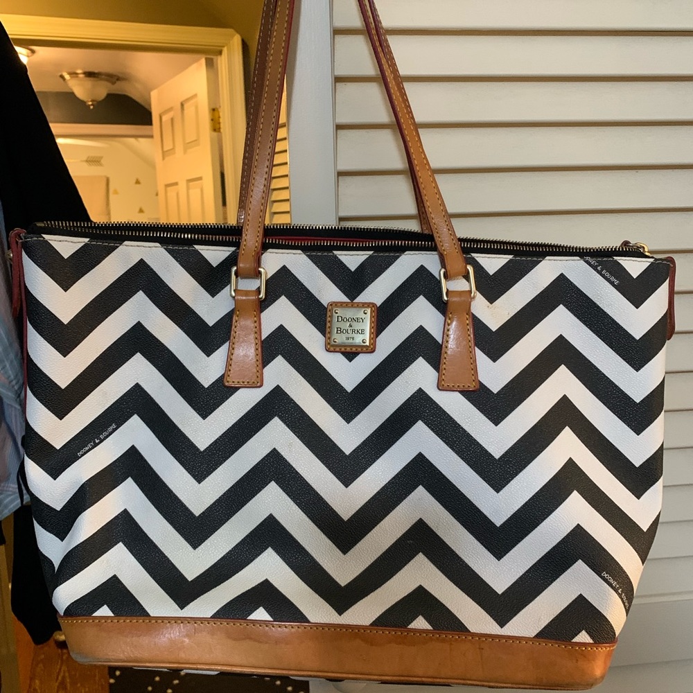 Dooney and Bourke large chevron carry all.